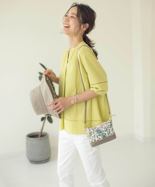 J.PRESS LADIES L 【洗える】BASIC STRETCH DENIM スキニー パンツ ホワイト系