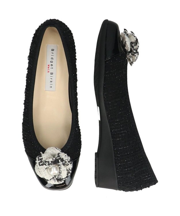 Bridget Birkin ＜3E＞【Bridget Birkin Walk】フラワーパールウォーキングパンプス ブラック