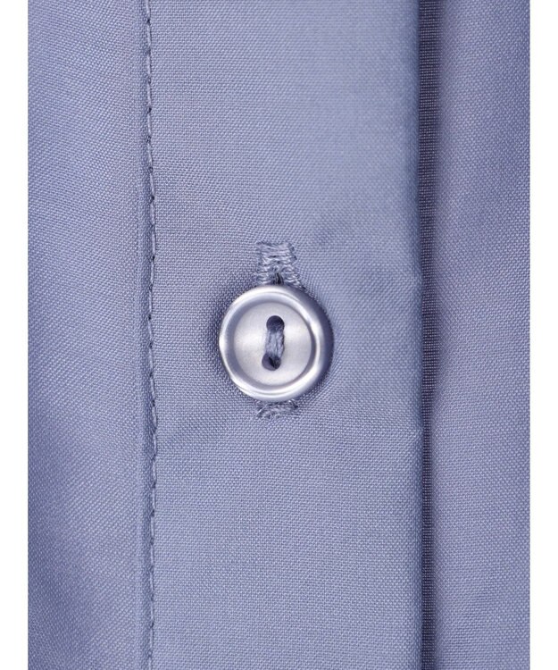 earth music&ecology シアーギャザーネックブラウス Deep Blue