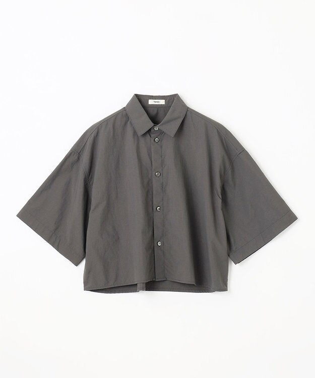 NAVE 【ReNAVE　撥水機能・UVカット・透湿・接触冷感・洗える】ナイロンタスランシャツ グレー系