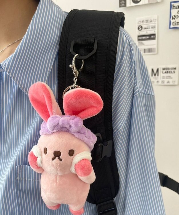 WEGO 洗顔あにまるぬいぐるみキーホルダー 柄3