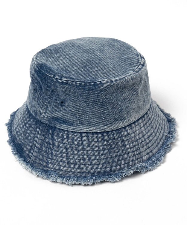 WEGO 【ユニセックス着用ITEM】デニムフリンジバケットハット デニム中濃色
