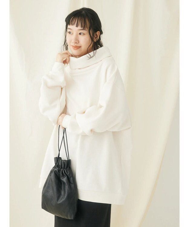 CRAFT STANDARD BOUTIQUE 【男女兼用】裏起毛タートルスウェット Ivory