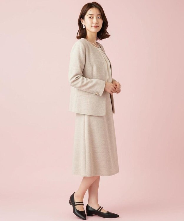 Pointer 日本製 本革ストラップ付きローヒールパンプス ブラック