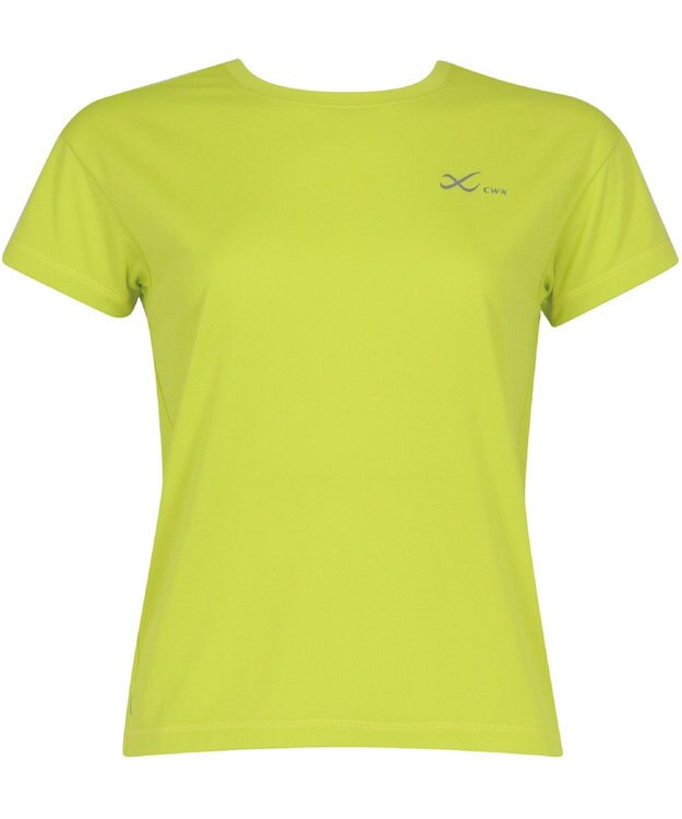 CW-X 【WOMEN】 CW-X トップス 【薄軽ランニングシャツ】 半袖 3分袖 Ｕネック 吸汗速乾性(本体) レディース DLY155 /ワコール ダークブラウン
