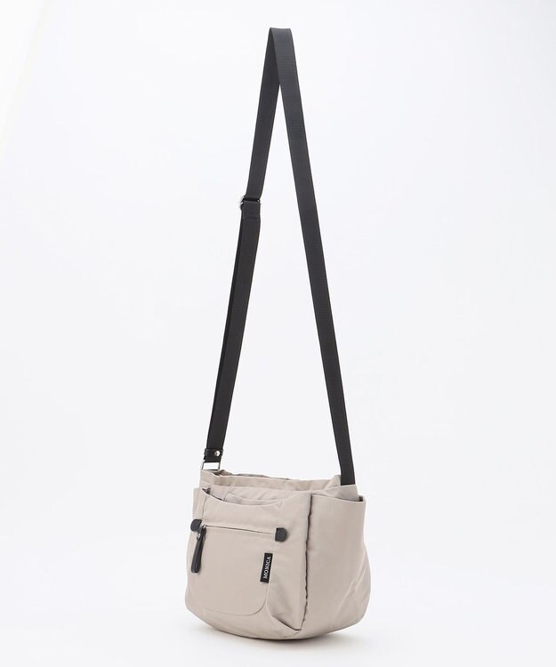 LA BAGAGERIE 【MONICA】ラウンドショルダーバッグ ライトグレー