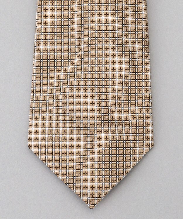 GOTAIRIKU GOTAIRIKU別注【日本製】シルク ネクタイ_格子柄 ブラウン系8