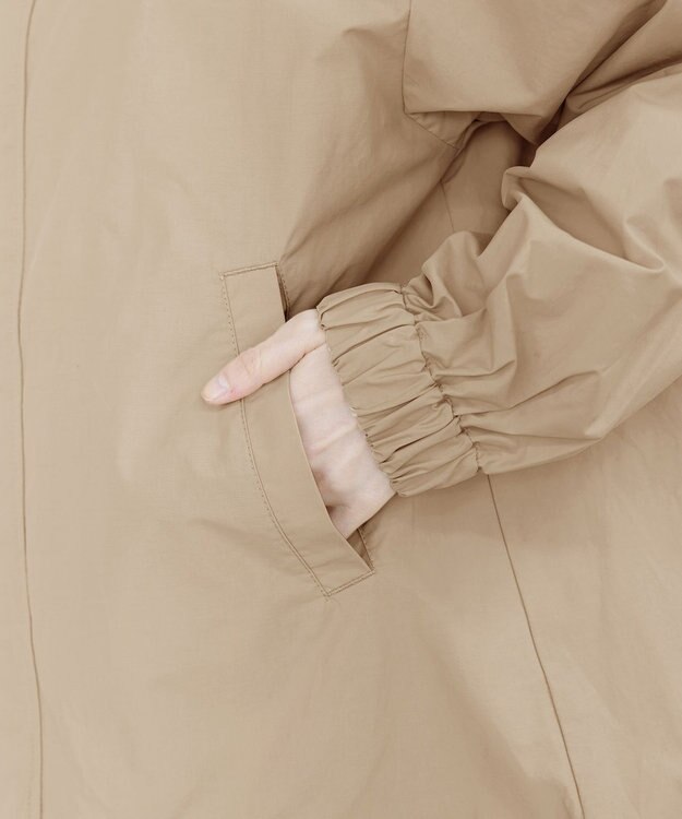 Tiaclasse L 撥水ドロストマウンテンパーカー ベージュ