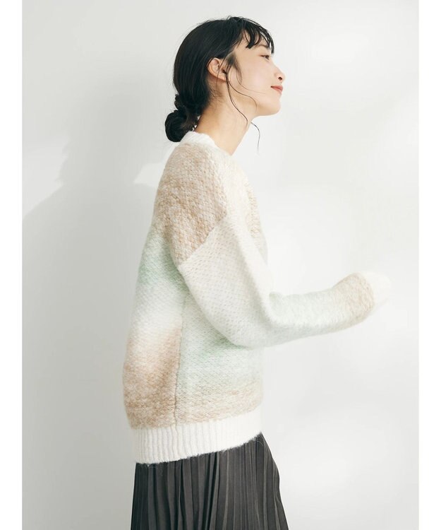 CRAFT STANDARD BOUTIQUE グラデーションクルーネックプルオーバー Ivory