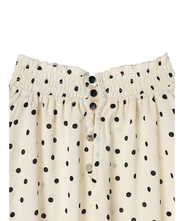 AMERICAN HOLIC ギャザーラグランサテンブラウス Dot