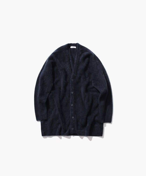 ATON ROYAL FUR CASHMERE | オーバーサイズカーディガン NAVY