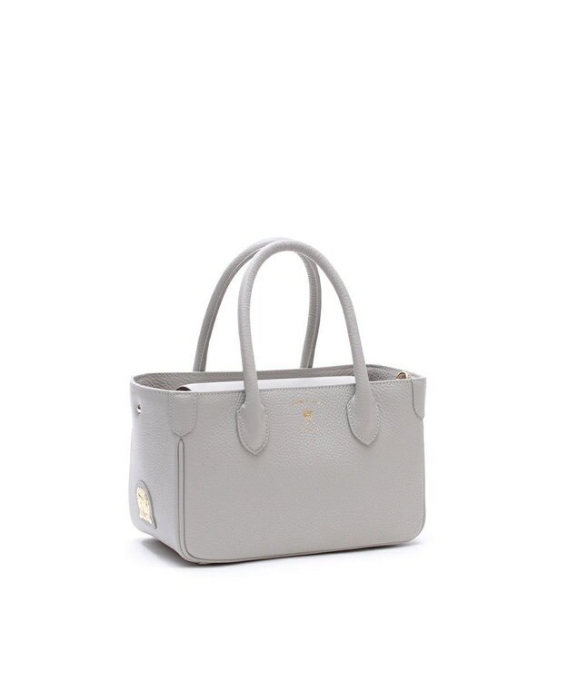 A.D.M.J. 【牛革】ミニトートバッグ　（Dカン付き） シロガネ