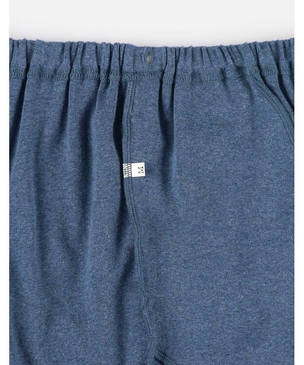 une nana cool 【綿100%】やわらか杢フライスパジャマ MADE WITH LIBERTY FABRIC ブルー