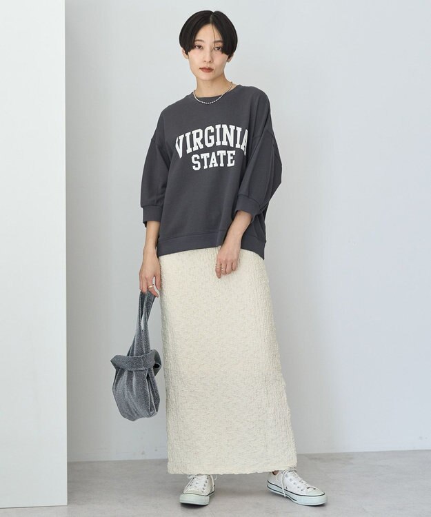 AMERICAN HOLIC フクレジャガードタイトスカート Ivory