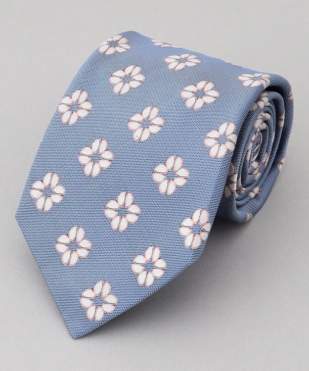 GOTAIRIKU 【日本製】ネクタイ_小紋柄 スカイブルー系8