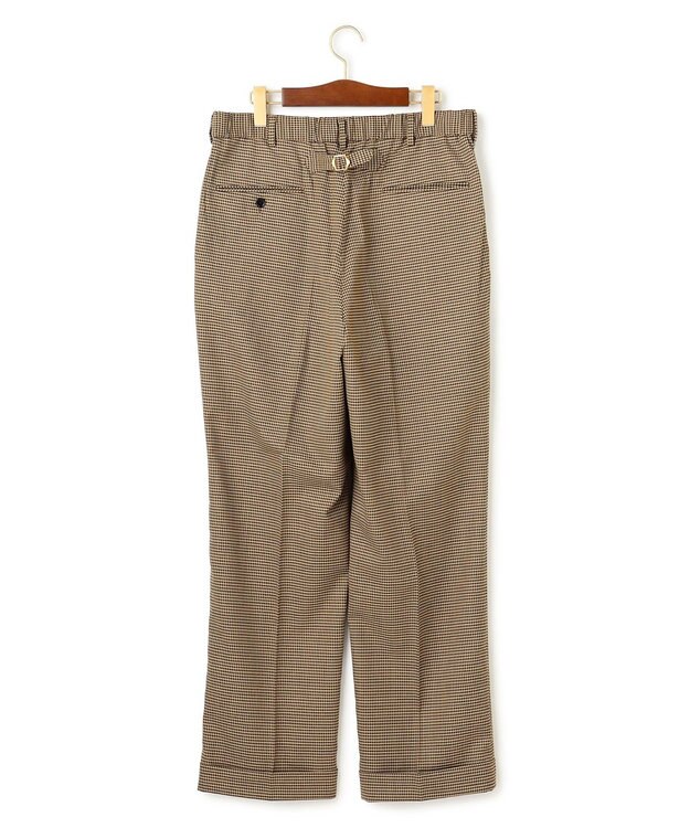 J.PRESS MEN 【J.PRESS ORIGINALS】Wool Polyester Gun Club Check Spindle New Piped Stem Slacks ベージュ系4