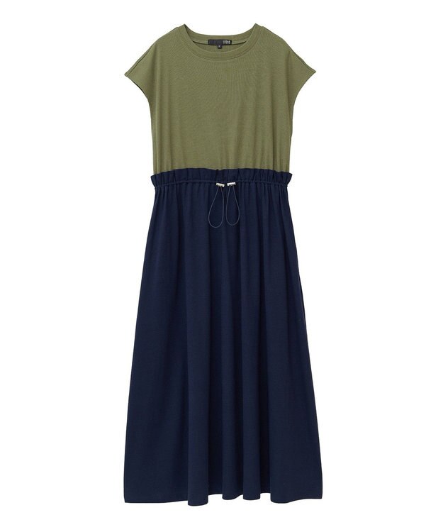 Green Parks ・ＳＵＧＡＲ　ＳＰＯＯＮフレンチリブドッキングワンヒ Khaki