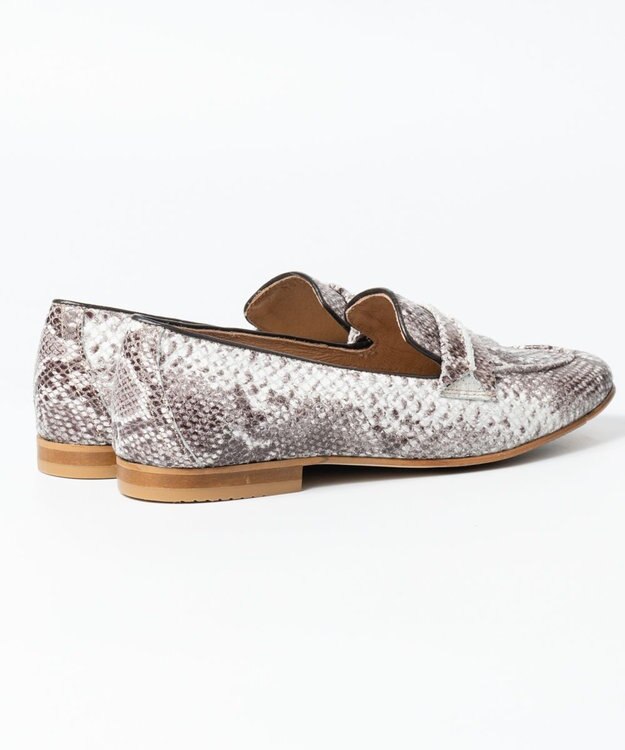 BONTRE 【BONTRE/ボントレ】レザーサドルローファー パイソン