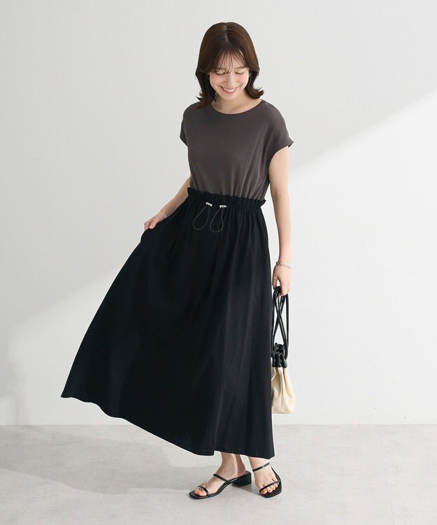 Green Parks ・ＳＵＧＡＲ　ＳＰＯＯＮフレンチリブドッキングワンヒ Khaki