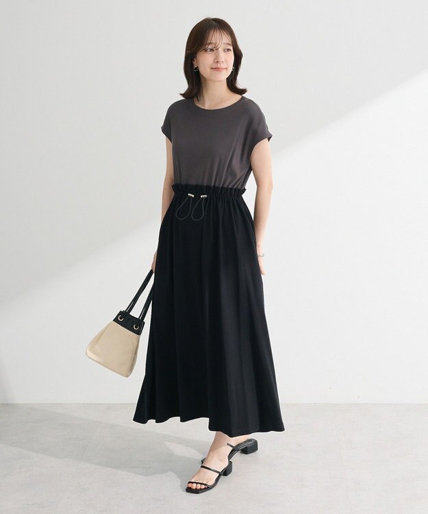 Green Parks ・ＳＵＧＡＲ　ＳＰＯＯＮフレンチリブドッキングワンヒ Khaki