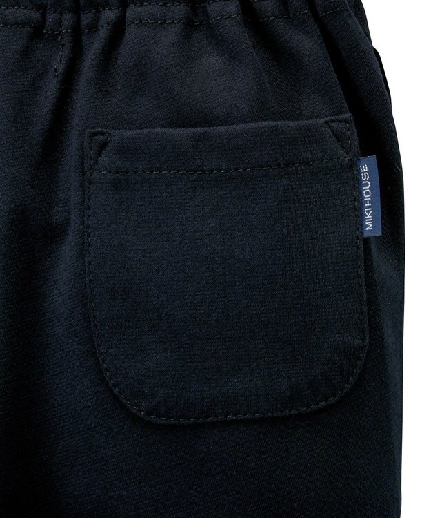 MIKI HOUSE HOT BISCUITS 【90-130cm】綿素材のハーフパンツ 紺