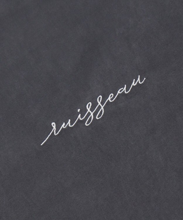 WEGO 【ユニセックス着用ITEM】フィブリルワンポイントBIGシャツ（長袖） ブラック中濃色