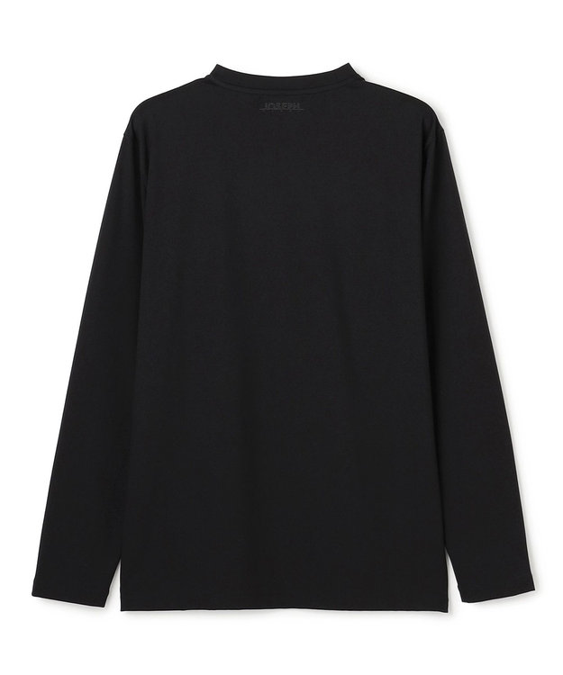 JOSEPH HOMME ハイゲージベアスムース　クルーネック長袖Ｔシャツ ブラック系