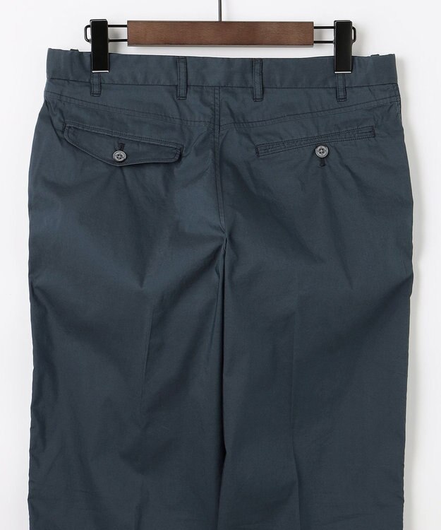 JOSEPH ABBOUD 【キングサイズ・ウエストも伸びる!/JAPANファブリック】ヴィンテージコットン ストレッチ パンツ ネイビー系