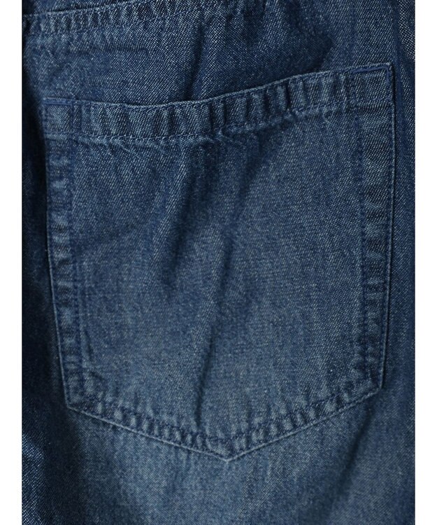 Green Parks ・ＳＵＧＡＲ　ＳＰＯＯＮ　シャーリングデニムスカート Indigo