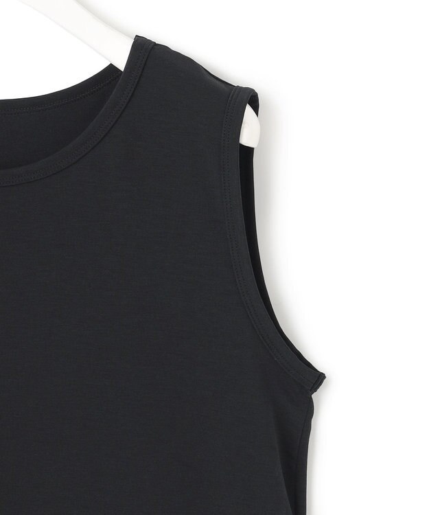 ICB L 【洗える】ベーシックインナー ノースリーブカットソー ブラック系