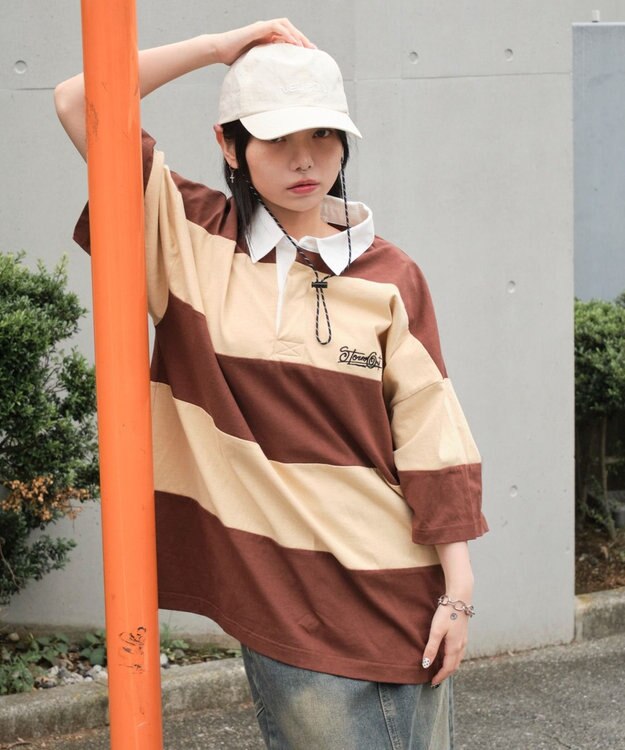 WEGO 【ユニセックス着用ITEM/MLサイズ展開】ヘビーウェイトラガーシャツ ブラウン