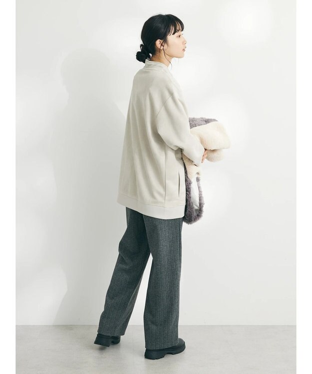 CRAFT STANDARD BOUTIQUE フェイクスエードスタンドプルオーバー Ivory