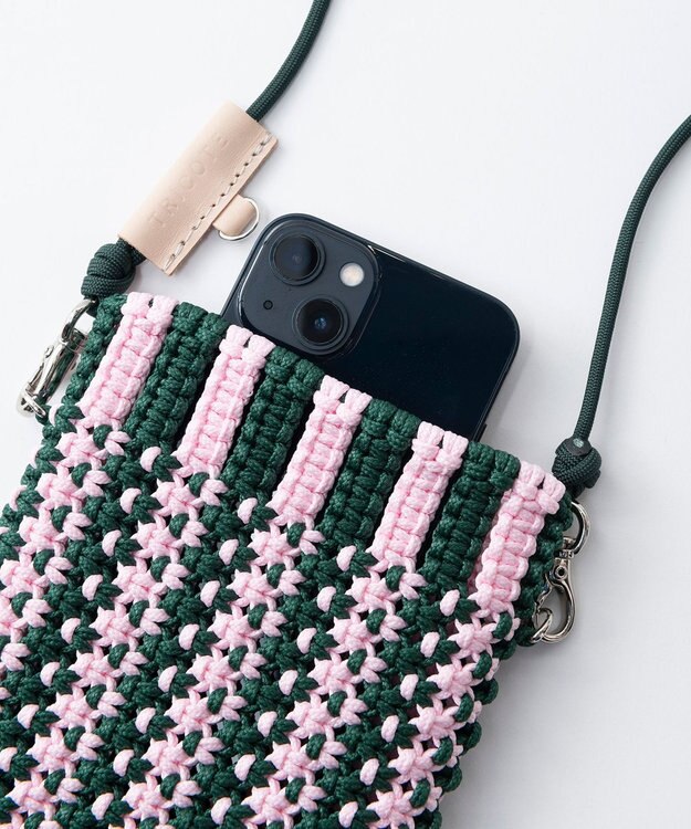 TRICOTE マクラメサコッシュバッグ 42GREEN