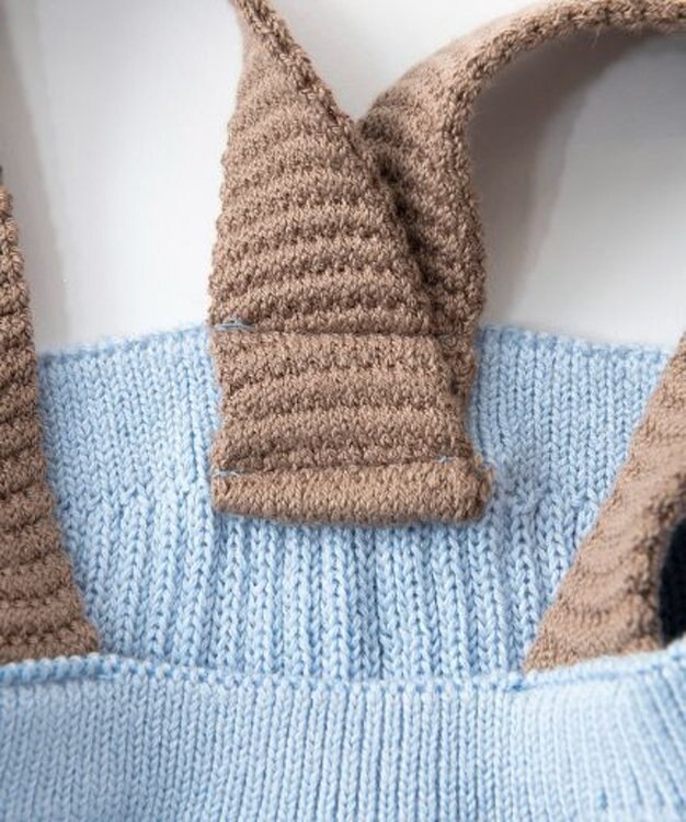 TRICOTE ベビーサスペンダーパンツ 31L.BLUE