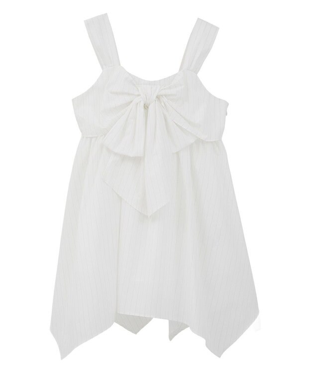 earth music&ecology リボンイレヘムチュニック Off White