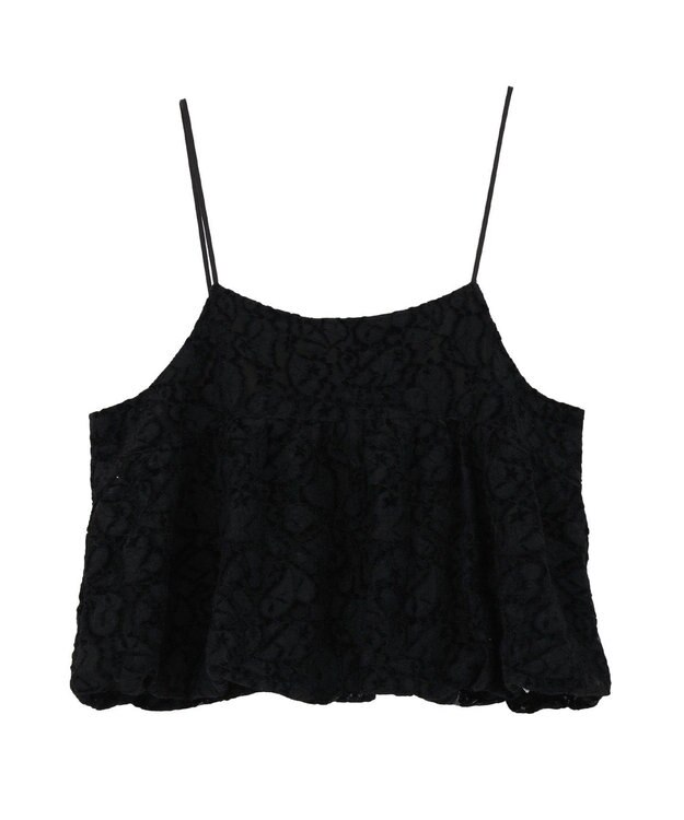 YECCA VECCA 【2点SET】バルーンキャミ付きニットワンピース Gray