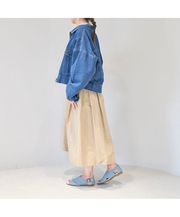 ing <ing>【WEB限定】クロスデザインサンダル ブルー