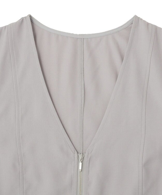 Green Parks レースドッキングＺＩＰベスト Light Gray