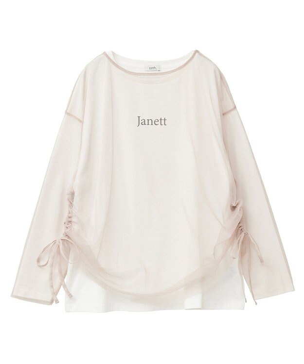 earth music&ecology ＳＥＴ２点ドロストシアープルオーバー＋ロゴＴｅｅ Beige