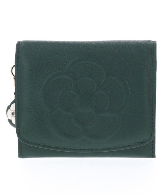 CLATHAS ワッフル　2つ折り財布 グリーン