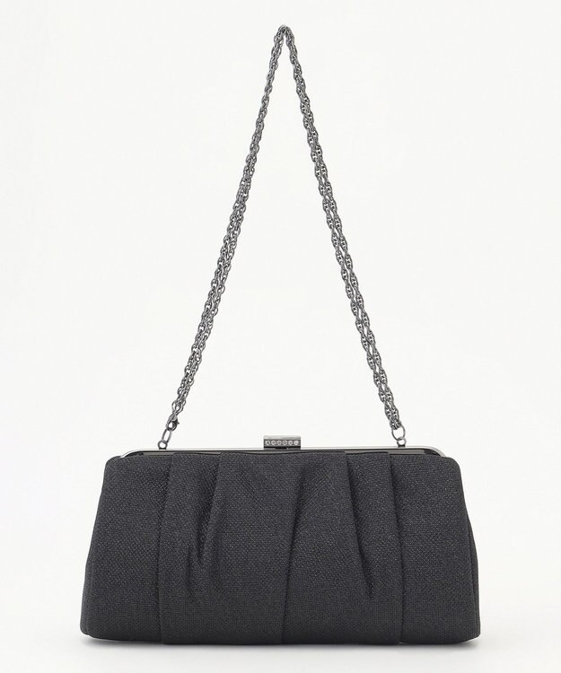 23区 【APPLAUDIR】ラメクラッチバッグ ブラック系