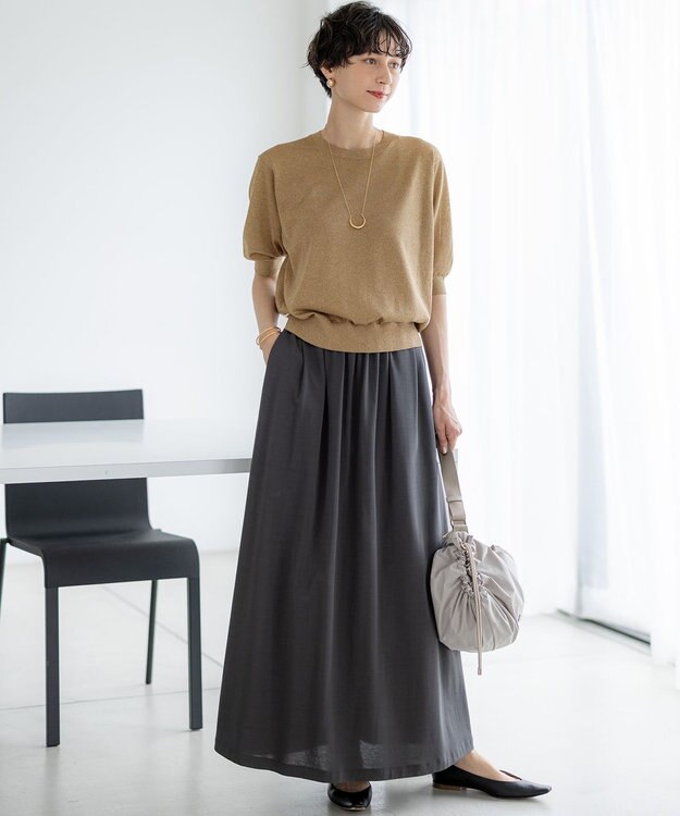 23区 【撥水加工/WEB&一部店舗限定カラーあり】ドロ－ストリング ショルダーバッグ ベージュ系