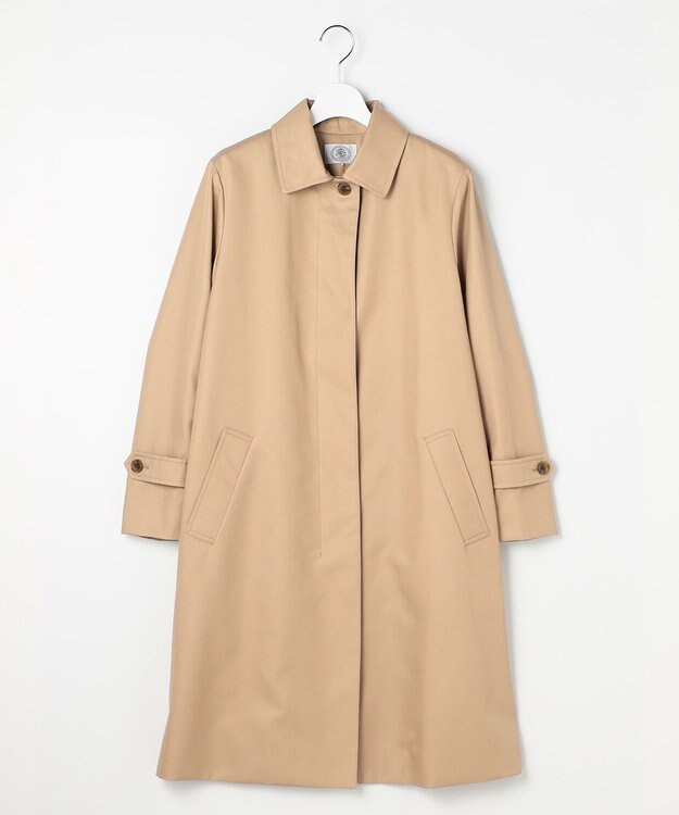 J.PRESS LADIES L コンパクトギャバ ステンカラー コート ベージュ系