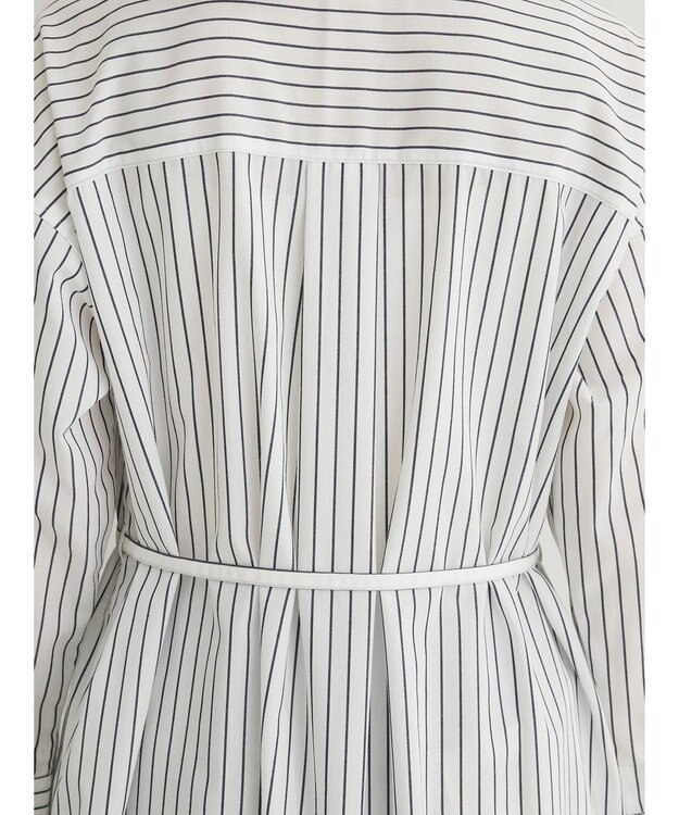 Green Parks ミドル丈シャツワンピース Navy