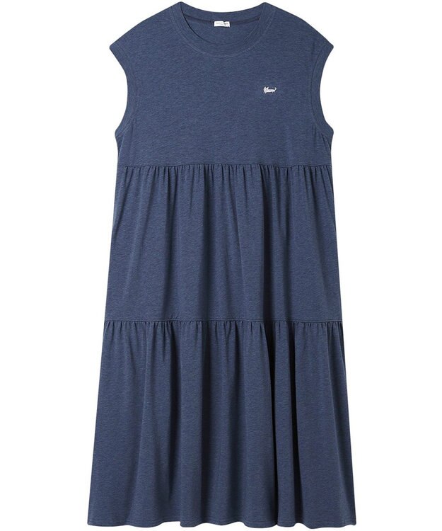 tsumori chisato SLEEP ツモリチサト ワンピース 綿混ベア天竺素材(本体) 1分袖 半袖 ロング丈 レディース UNT125/ワコール コン