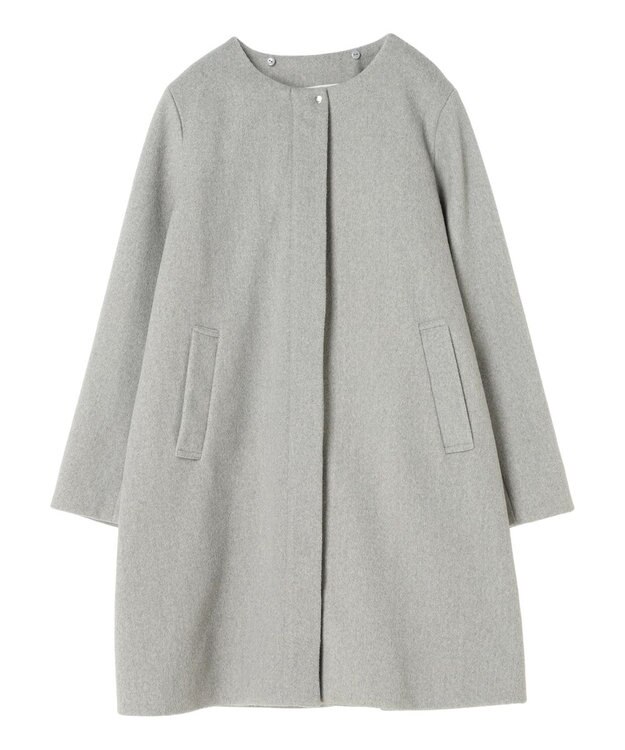 Green Parks ２ｗａｙフード取り外し比翼コート Gray