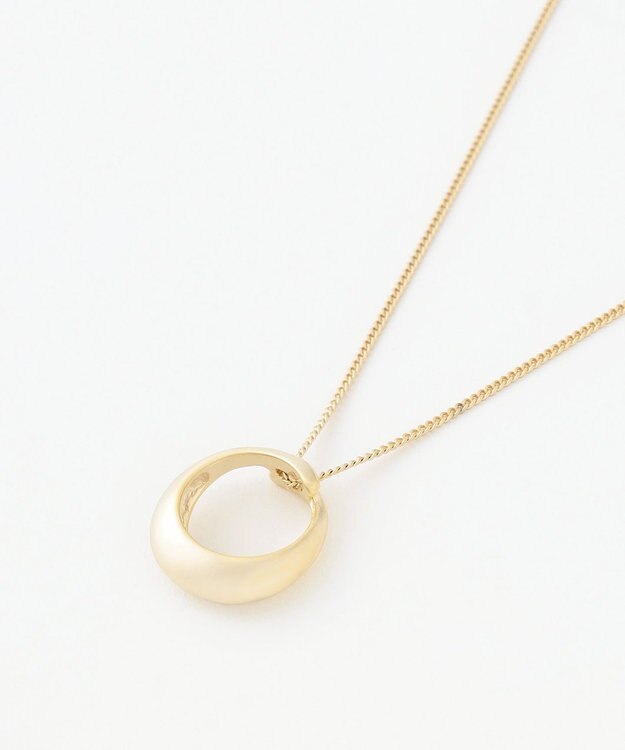 J.PRESS LADIES ボリュームリング ワントップ ネックレス ゴールド系