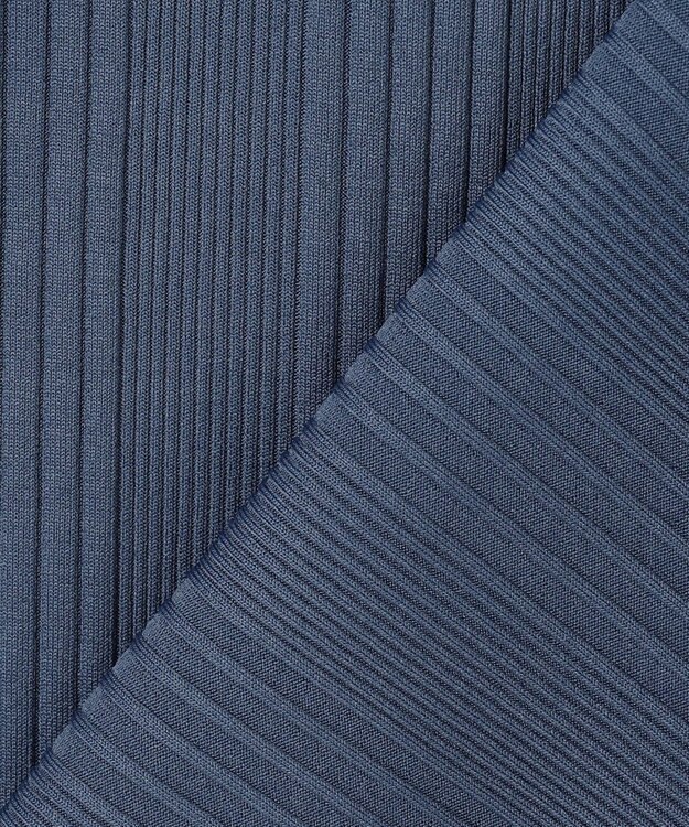 JOSEPH HOMME テックリブジャージー　Vネック半袖カットソー ダルブルー系