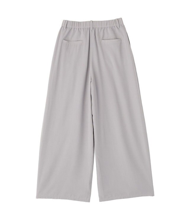 Green Parks セミワイドスラックスパンツ Light Gray