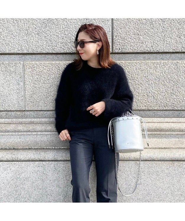 LA BAGAGERIE 【インスタグラマー chiyoさん×LA BAGAGERIE】チェーンバケツバッグ シルバー